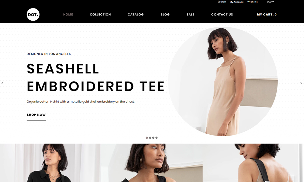 DOT.  - Tema Fashion & Pakaian Wanita eCommerce Elegan Shopify