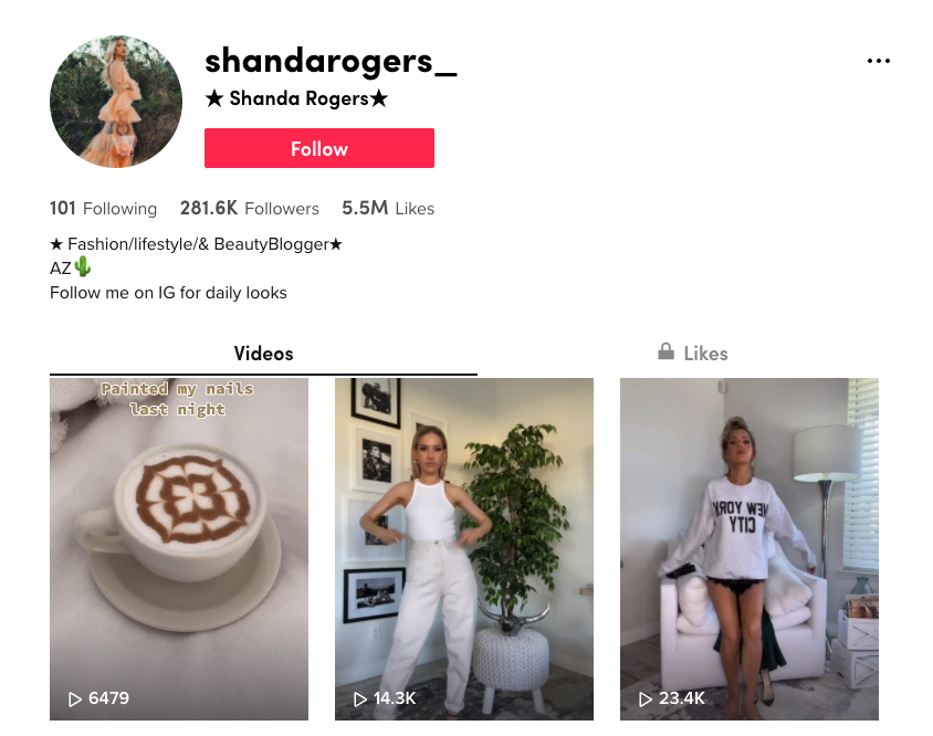 @shandarogers tiktok bio contoh