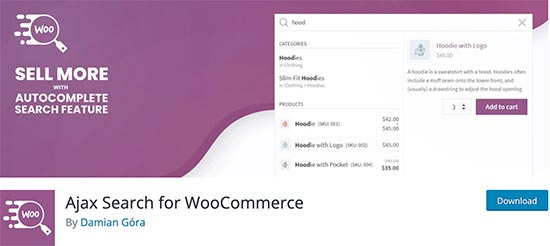 Pencarian Ajax untuk WooCommerce