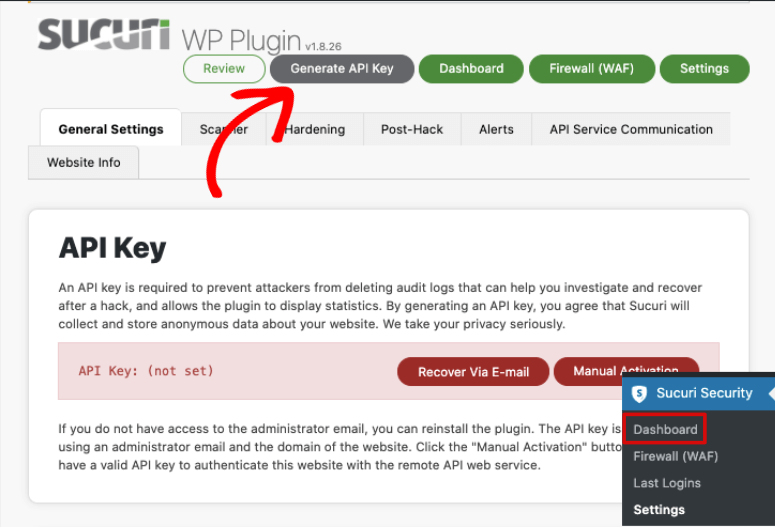 API Generator. Baget Generation apikey.