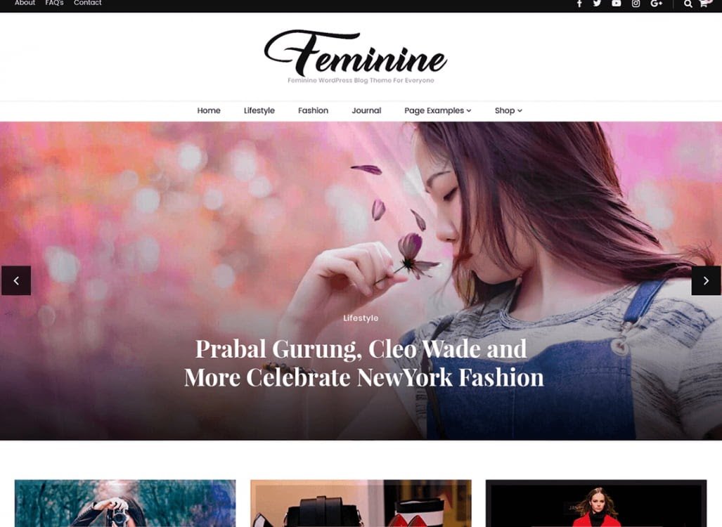 Tema blog WordPress gratis yang feminin