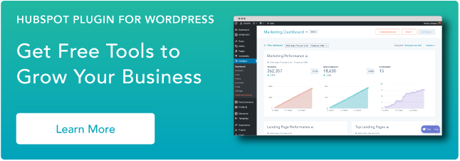 Gunakan alat HubSpot di situs WordPress Anda dan hubungkan kedua platform tanpa berurusan dengan kode.  Klik di sini untuk mempelajari lebih lanjut.