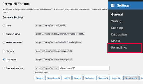 Perbaiki permalink di WordPress