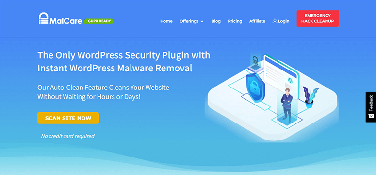 Plugin penghapus malware MalCare WordPress