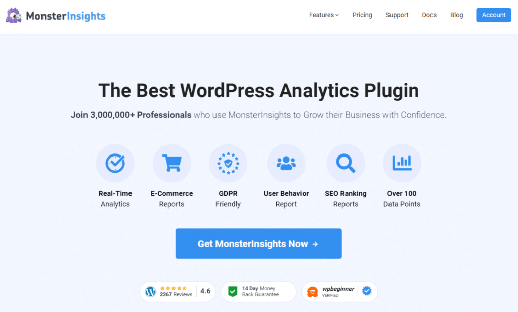 plugin wordpress monsterinsights