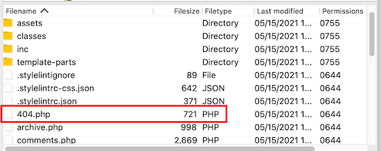 File php FTP 404