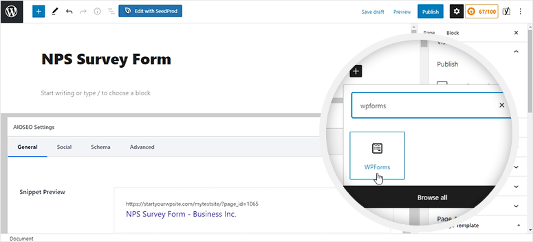 Blok WPForms