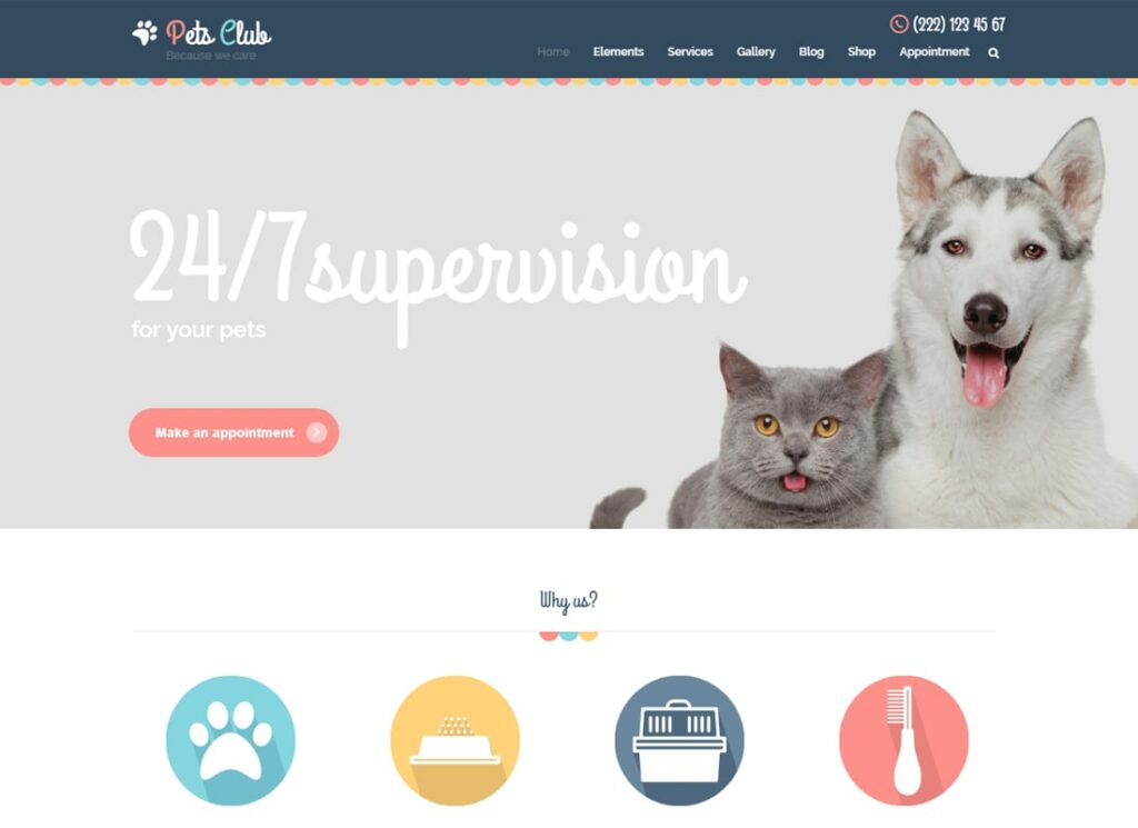 Klub Hewan |  Tema WordPress Pet Shop & Pembibitan Hewan