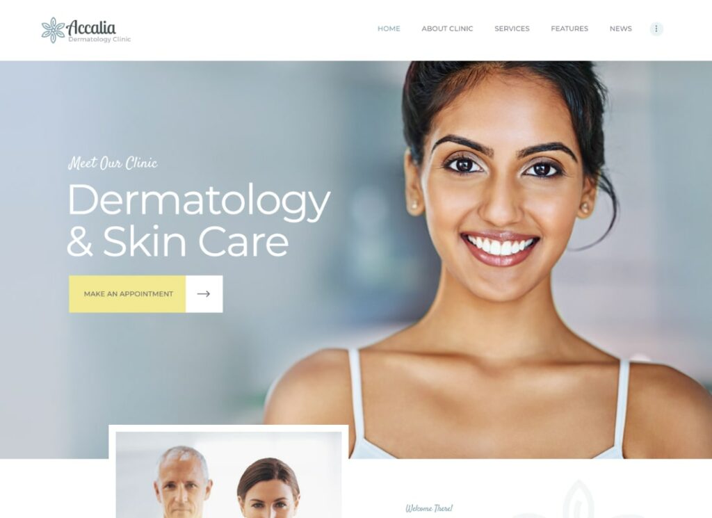 Accalia |  Tema WordPress Medis Klinik Dermatologi & Pusat Kosmetologi