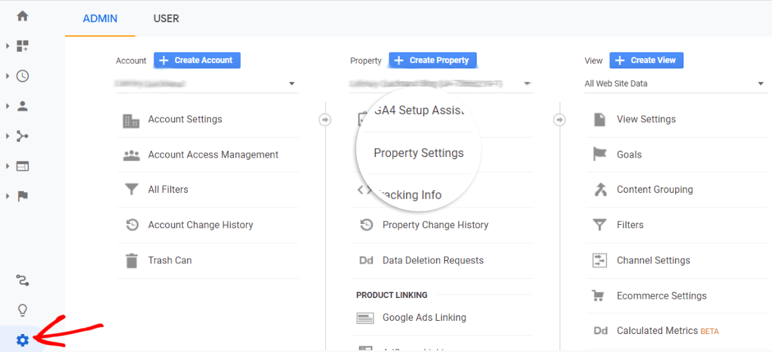 Pengaturan Properti di Google Analytics