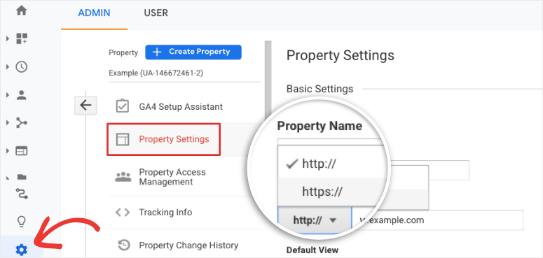 pengaturan properti https