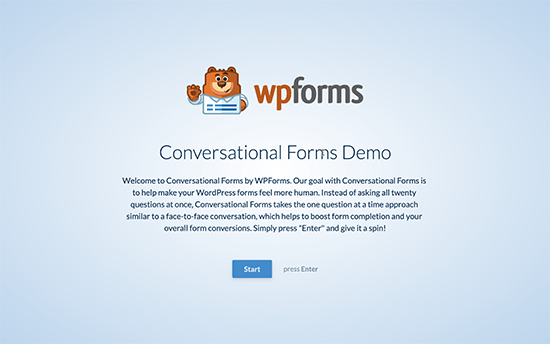 Demo Formulir Percakapan