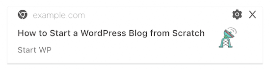 Pemberitahuan posting blog PushEngage