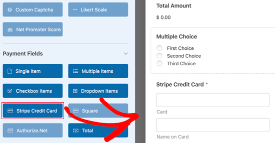 Tambahkan Bidang Kartu Kredit Stripe