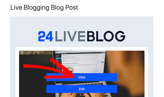 Klik lihat untuk memulai blogging langsung