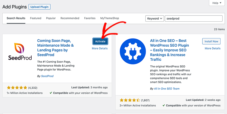 Aktifkan plugin