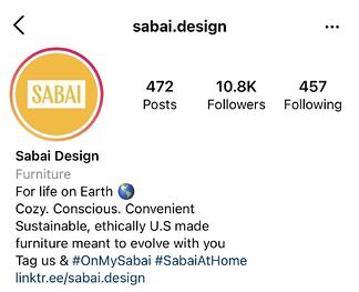 ide bio instagram: contoh desain sabai