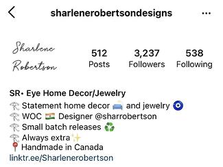 ide bio instagram: contoh desain sharlene robertson