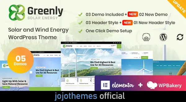 Greenly - Tema WordPress Ekologi & Energi Matahari