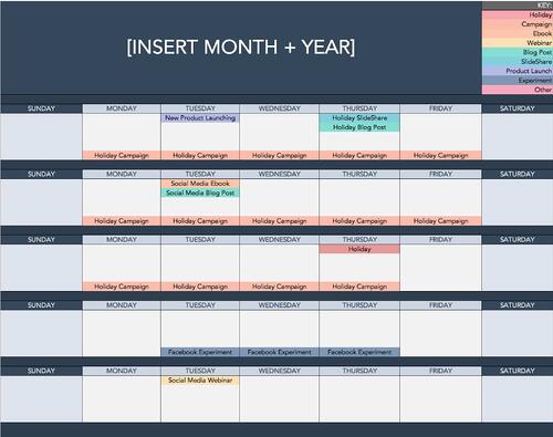 kalender konten media sosial