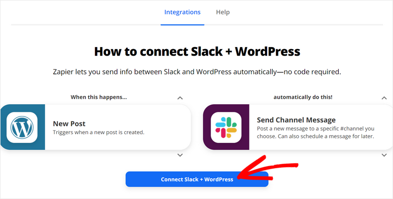 hubungkan slack dan wordpress