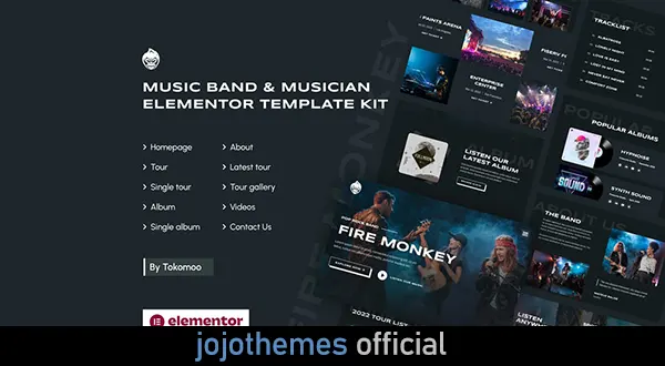 Fire Monkey - Kit Template Elemen Musik Band & Musisi