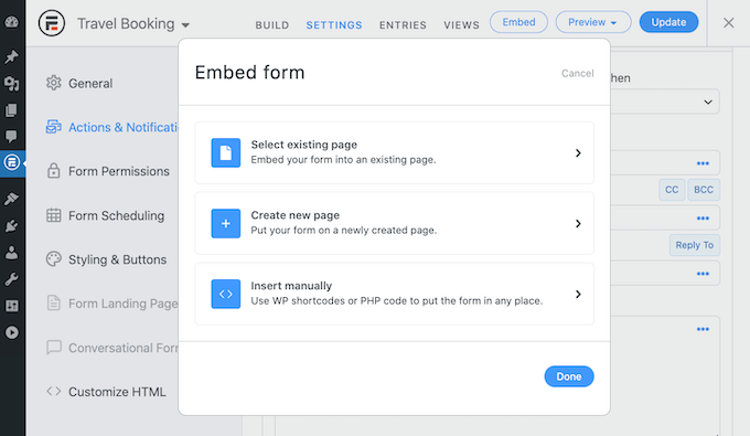 Cara menambahkan formulir pemesanan ke situs WordPress Anda.