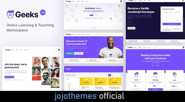 Geeks - Tema WordPress Pasar Pembelajaran Online
