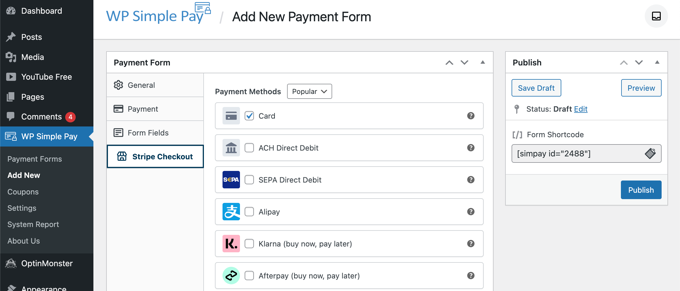 Pilih Metode Pembayaran Tambahan dan Tweak Formulir Checkout