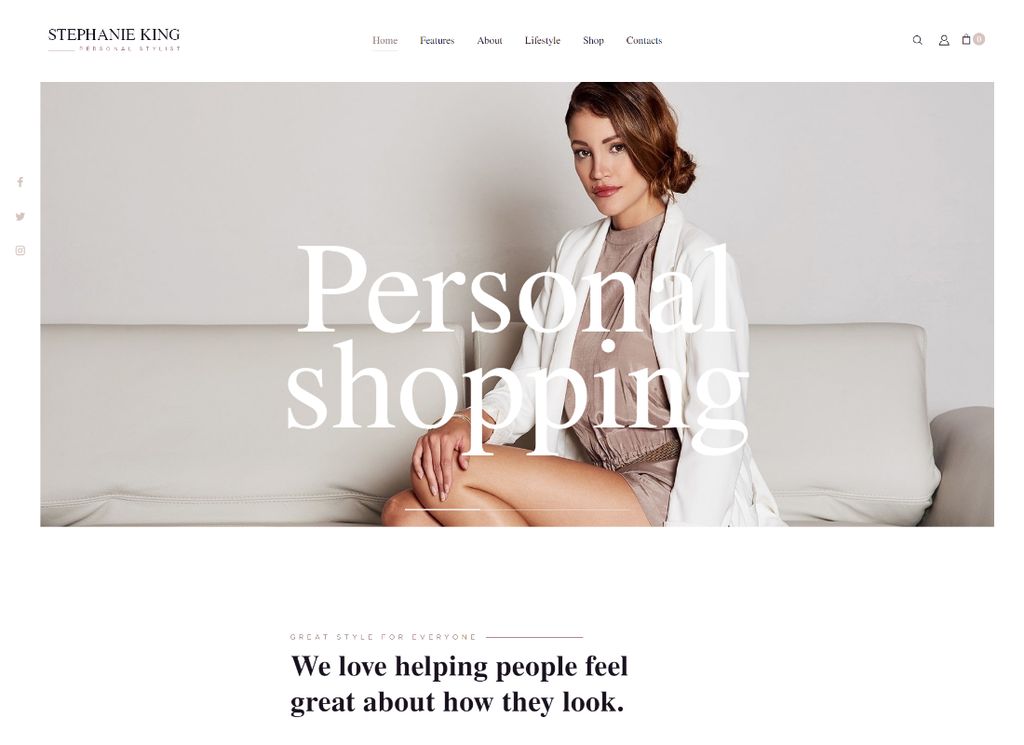 S.King - Personal Stylist dan Fashion Blogger Tema WordPress