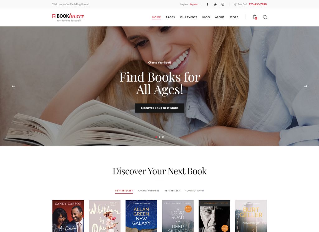 Booklovers - Tema WordPress Rumah Penerbitan & Toko Buku