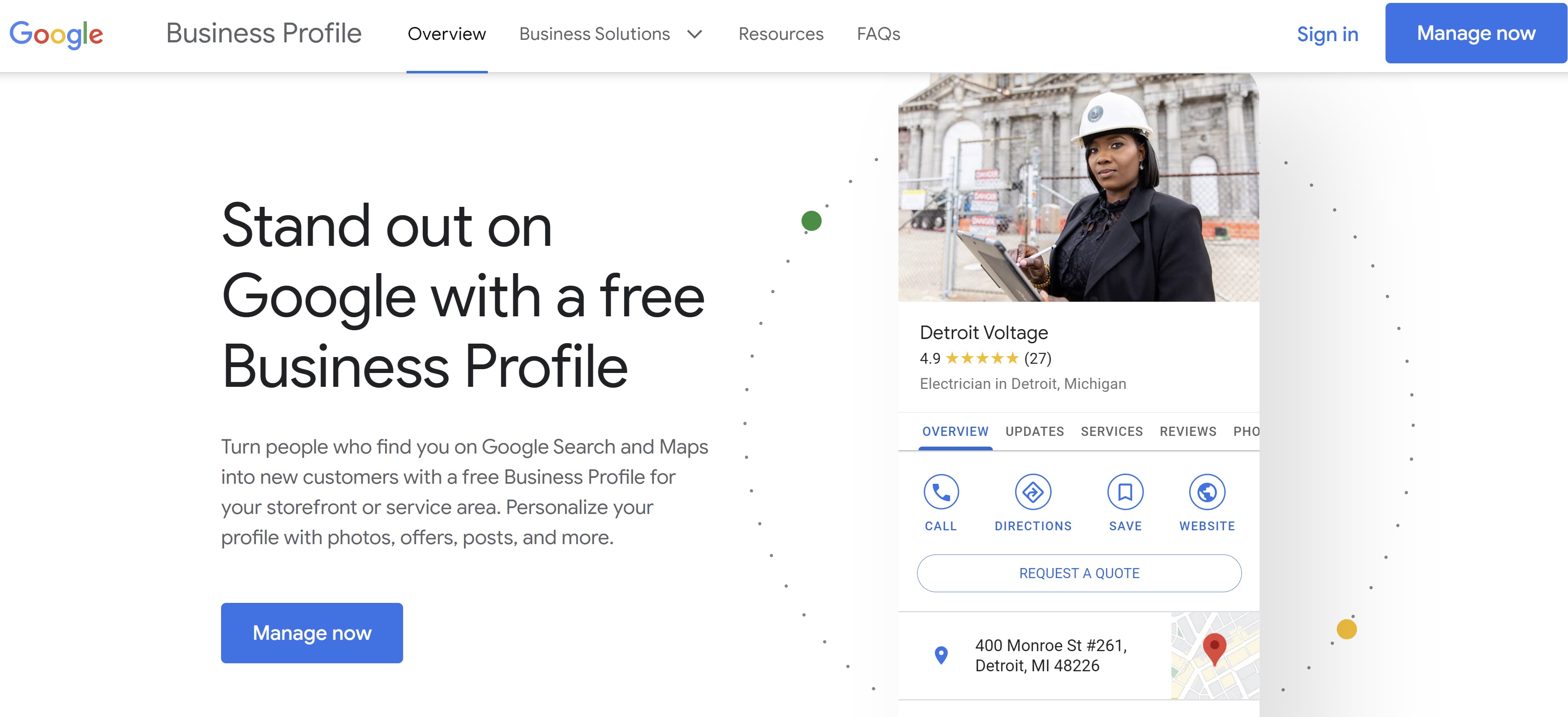 Tangkapan layar Google Bisnisku, yang dapat meningkatkan audit SEO lokal