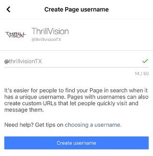 Cara membuat URL vanity facebook Anda langkah 3