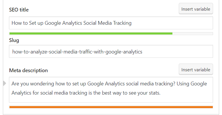 Analisis SEO Yoast