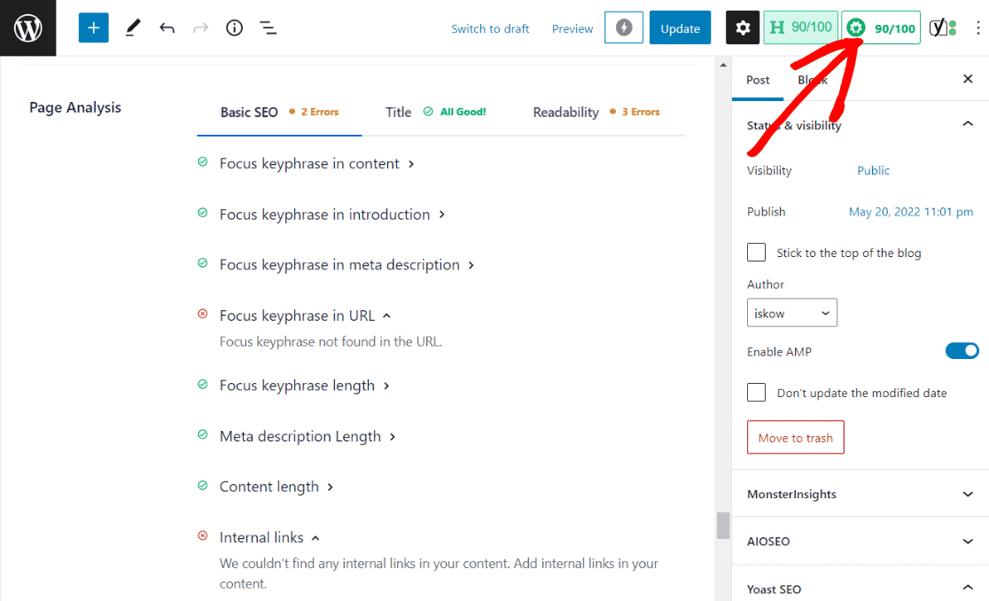 Analisis Halaman AIOSEO vs Yoast