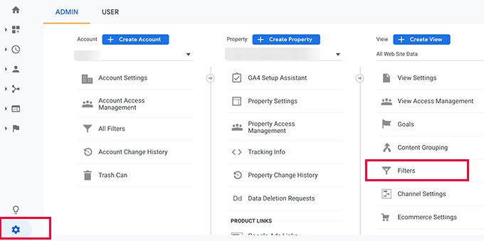 Membuat filter di Google Analytics