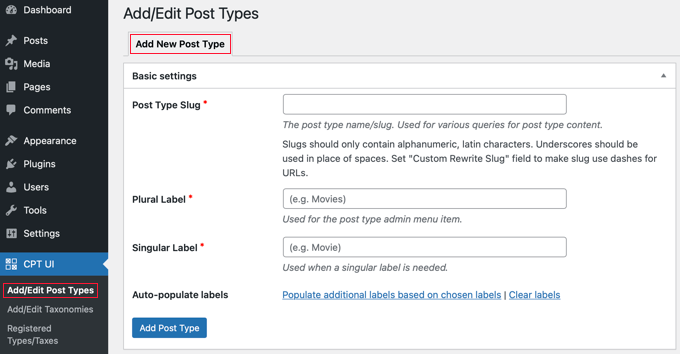 Buat Jenis Posting Kustom Baru Dengan Plugin