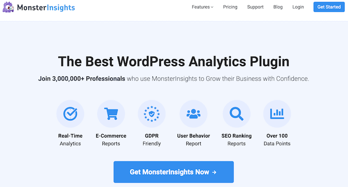 Plugin MonsterInsights Google Analytics