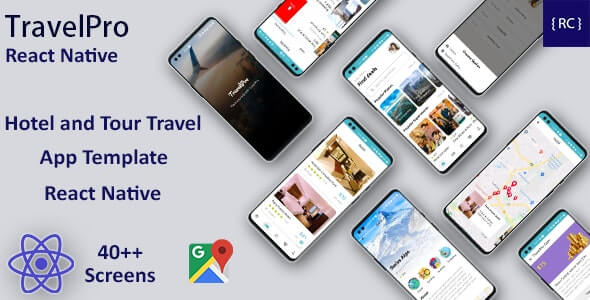 TravelPro v1.4 – React Native Hotel Booking and Tour Travel App Template in React Native