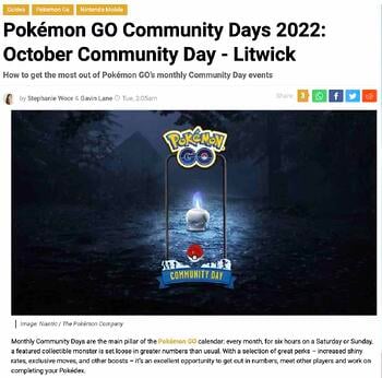 ide blog, acara komunitas Pokemon Go