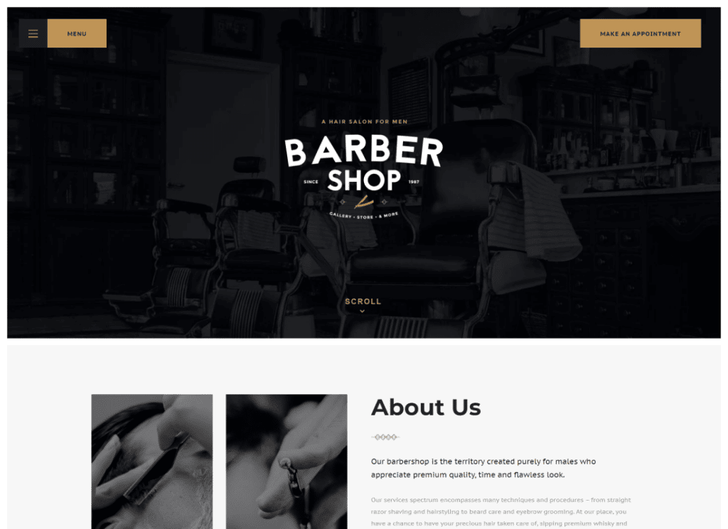 Salon - Tema WordPress Barbershop & Tattoo Studio