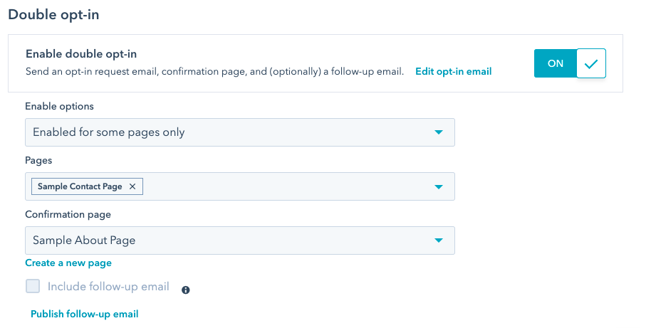 Cara mengaktifkan double opt-in