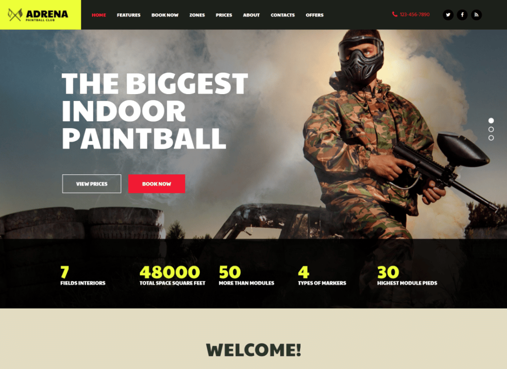 Adrena |  Tema Airsoft Club & Paintball WordPress