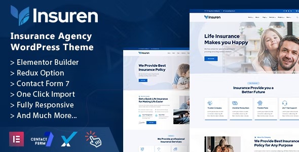 Insuren - Tema WordPress Agen Asuransi