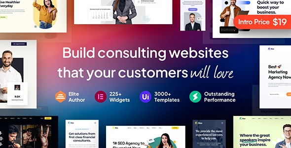 Rise Nulled Business & Consulting WordPress Theme Unduh Gratis