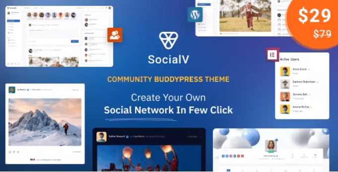 Tema SocialV BoddyPress