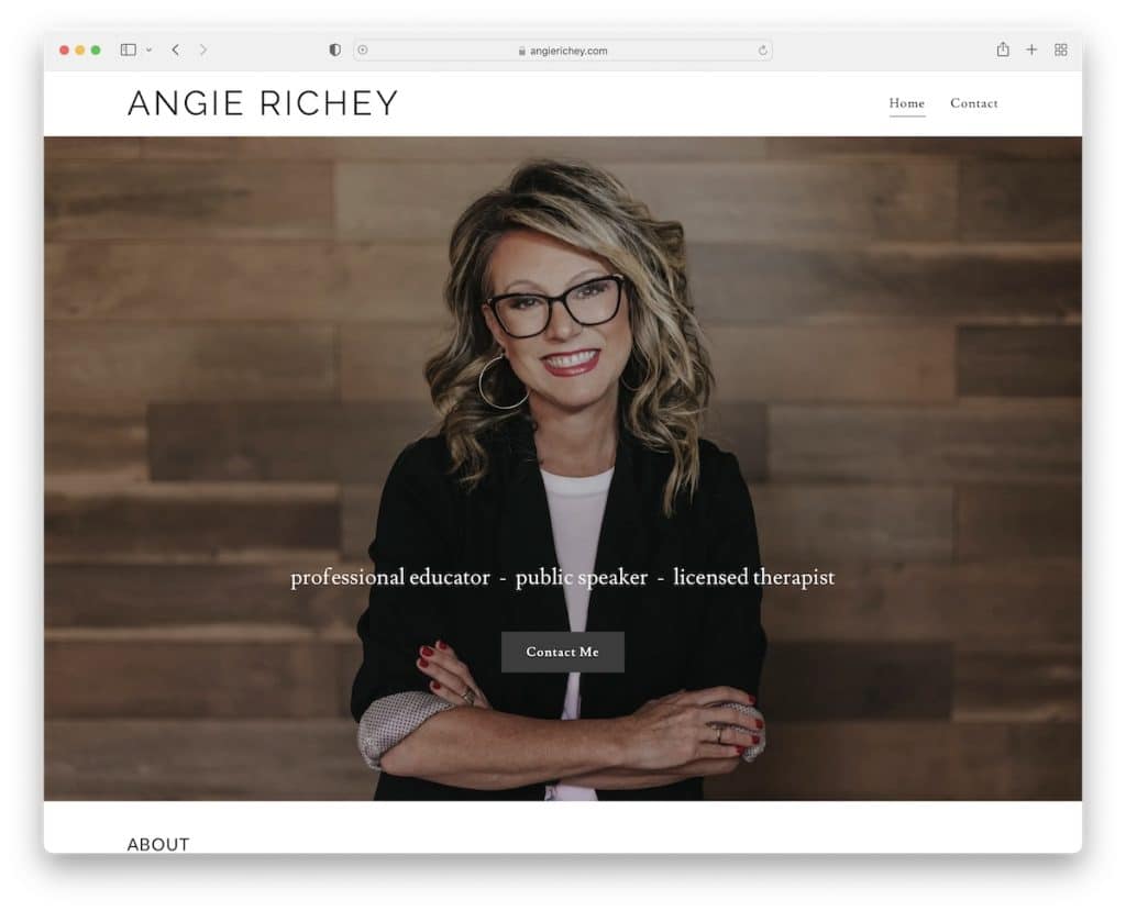 situs web terapis angie richey