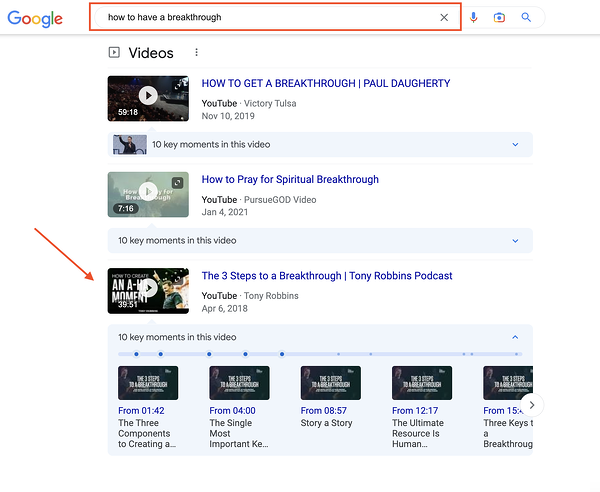 Podcast SEO: menambahkan bab video ke video podcast YouTube