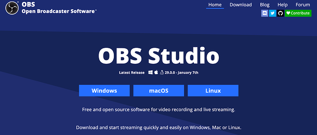 Perekam Layar Gratis Terbaik untuk Mac dan Windows: obs studio