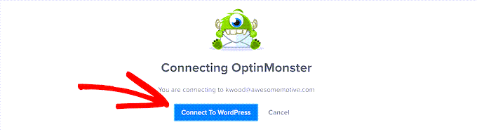 Hubungkan OptinMonster ke WordPress